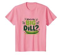 Qual è Il Grande aneto Divertente Pickle Pun Foodie Humor Maglietta, Bambini, Rosa, 6 Anni