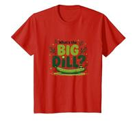 Qual è Il Grande aneto Divertente Pickle Pun Foodie Humor Maglietta, Bambini, Rosso, 12 Anni