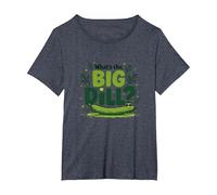 Qual è Il Grande aneto Divertente Pickle Pun Foodie Humor Maglietta, Donna Plus-Size, Pervinca, 2X