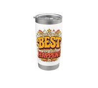 Qual è il meglio che potrebbe accadere Groovy Positive Thinking Bicchiere termico in acciaio inox doppia parete