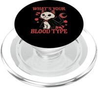 Qual è il tuo gruppo sanguigno Vampiro Cat Donatore di sangue Flebotomista PopSockets PopGrip per MagSafe