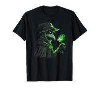 Qual è Il Tuo Medico della Peste Lucky Cure Beer Shamrock Gothic Maglietta