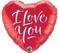 Qualatex 29133 - Palloncino "I Love You Script Moderner", 45 cm, colori assortiti