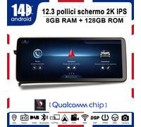 Qualcomm 128GB Android 14 Autoradio IPS Radio Mercedes C-Class W204 S204 NTG 4.5