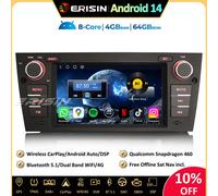 Qualcomm 64GB Android 14 Autoradio GPS per BMW Serie 3 E90 E91 E92 E93 DAB+ Wifi