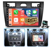 Qualcomm 8-core 4+64GB Autoradio Android per Ford Fiesta 2006-2011, Aggiornamento Radio con CarPlay e Android Auto Wireless, Schermo Touch IPS, DSP Hi-Res, GPS, Telecamera Posteriore