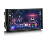 Qualcomm 8-Core 8GB RAM+128GB ROM Universal Android 16 Autoradio GPS Navigatore 7 pollici Schermo IPS 2 Din Supporto Bluetooth 5.1 CarPlay senza fili Android Auto WiFi 4G DSP FM RDS DAB+ USB OBD2