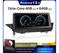 Qualcomm Android 13 Autoradio Carplay IPS DSP 4G GPS idrive BMW X1 E84 CIC 64GB