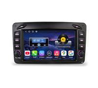 Qualcomm Android 14 8-Core 4GB+64GB 2 DIN Autoradio Bluetooth GPS Navigatore per Mercedes C/G/CLK W209 W203 Viano Vito W463 7" IPS Supporti Senza fili CarPlay Android Auto WiFi 4G DSP CANbus