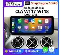Qualcomm Android 14 Per Mercedes Benz CLA W117 W118 dal 2013 al 2018 Lettore multimediale di navigazione GPS 8Core Carplay Touch Screen