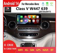 Qualcomm Per Mercedes Benz Classe V W447 Android 14 2014to2019 CarPlay Navigazione GPS Auto DVD Radio Lettore Multimediale Schermo HD