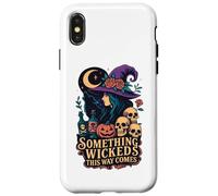 Qualcosa di malvagio in questo modo arriva Witch Moon Skulls Custodia per iPhone X/XS