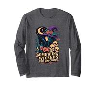 Qualcosa di malvagio in Questo Modo Arriva Witch Moon Skulls Maglia a Manica