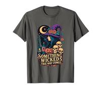 Qualcosa di malvagio in Questo Modo Arriva Witch Moon Skulls Maglietta
