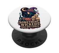 Qualcosa di malvagio in questo modo arriva Witch Moon Skulls PopSockets PopGrip Adesivo