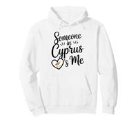 Qualcuno A Cipro Mi AMA Cuore Bandiera di Cipro Felpa con Cappuccio