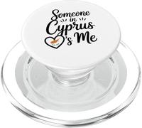 Qualcuno A Cipro Mi Ama Cuore Bandiera Di Cipro PopSockets PopGrip per MagSafe