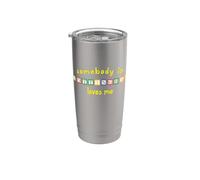 Qualcuno a Nottingham mi ama con i mattoncini per bambini Bicchiere termico in acciaio inox doppia parete