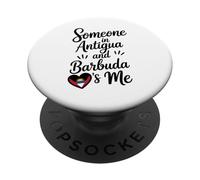 Qualcuno Ad Antigua E Barbuda Mi Ama PopSockets PopGrip Adesivo