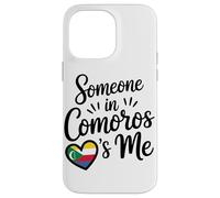 Qualcuno Alle Comore Mi Chiama Comore Flag Heart Long Custodia per iPhone 14 Pro Max