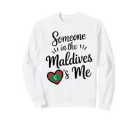 Qualcuno alle Maldive Sono Io Amore Romantico Cuore Felpa