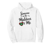 Qualcuno alle Maldive Sono Io Amore Romantico Cuore Felpa con Cappuccio