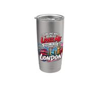Qualcuno che mi ama davvero l'ha portato da Londra Bicchiere termico in acciaio inox doppia parete