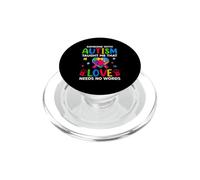 Qualcuno con autismo mi ha insegnato che l'amore non ha bisogno di parole PopSockets PopGrip per MagSafe