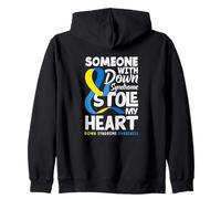 Qualcuno con la sindrome di Down Mi ha Rubato la sindrome del Cuore Felpa con Cappuccio