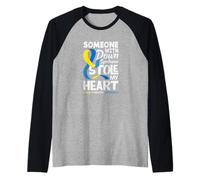 Qualcuno con la sindrome di Down Mi ha Rubato la sindrome del Cuore Maglia con Maniche Raglan