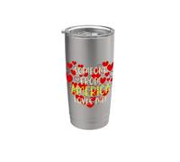 Qualcuno dall'America mi ama nei cuori d'amore Bicchiere termico in acciaio inox doppia parete