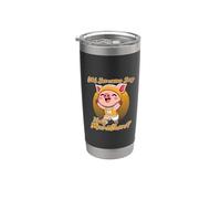 Qualcuno dice Half Marathon Cute Pig Runner Bicchiere termico in acciaio inox doppia parete