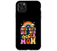 Qualcuno Forte Bocca Calcio Mamma Bball Citazioni Groovy Custodia per iPhone 11 Pro Max