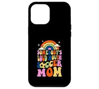 Qualcuno Forte Bocca Calcio Mamma Bball Citazioni Groovy Custodia per iPhone 12 Pro Max