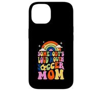 Qualcuno Forte Bocca Calcio Mamma Bball Citazioni Groovy Custodia per iPhone 14
