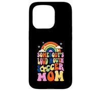 Qualcuno Forte Bocca Calcio Mamma Bball Citazioni Groovy Custodia per iPhone 15 Pro