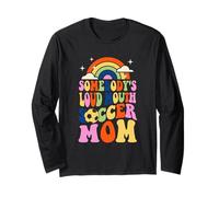 Qualcuno Forte Bocca Calcio Mamma Bball Citazioni Groovy Maglia a Manica