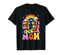Qualcuno Forte Bocca Calcio Mamma Bball Citazioni Groovy Maglietta