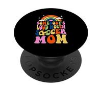 Qualcuno Forte Bocca Calcio Mamma Bball Citazioni Groovy PopSockets PopGrip Adesivo