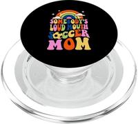 Qualcuno Forte Bocca Calcio Mamma Bball Citazioni Groovy PopSockets PopGrip per MagSafe