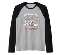 Qualcuno ha detto PROPRIMENTALE Duck il 4 luglio? Maglia con Maniche Raglan