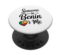 Qualcuno In Benin Mi Ama Amore A Distanza PopSockets PopGrip Adesivo