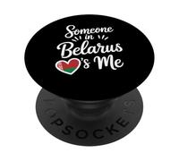 Qualcuno In Bielorussia Mi Ama Amore A Distanza PopSockets PopGrip Adesivo