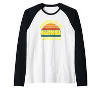 Qualcuno in California Mi AMA Vintage Tramonto Maglia con Maniche Raglan