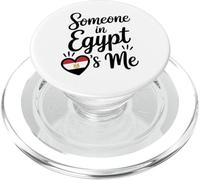 Qualcuno In Egitto Mi Ha Viaggiato Con La Bandiera Del Cuore PopSockets PopGrip per MagSafe