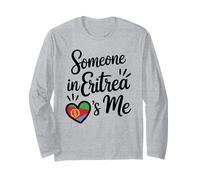 Qualcuno in Eritrea Mi AMA Cuore Eritreo Maglia a Manica