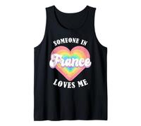 Qualcuno in Francia Mi AMA Orgoglioso Francia Francese Canotta