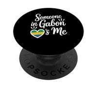 Qualcuno In Gabon Mi Ama Amore A Distanza PopSockets PopGrip Adesivo