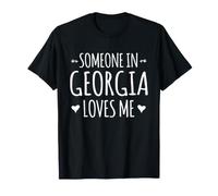 Qualcuno in Georgia Mi AMA Cuore Orgoglioso Stato degli Stati Uniti Maglietta