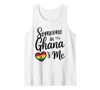 Qualcuno in Ghana Mi AMA Bandiera del Cuore del Ghana Canotta